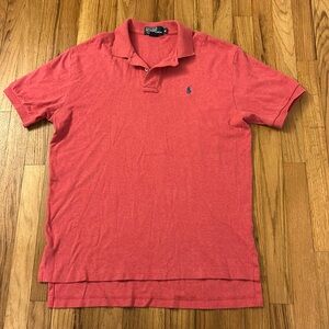 Polo salmon color golf shirt